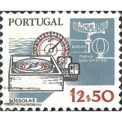 PORTUGAL, Old and modern, navigation, grey 1983, 12.50Esc