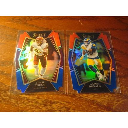 2021, Panini, Select, 7-Cards, Die Cut, Prizms, w/Rc's, DEEBO SAMUEL/YOUNG ++