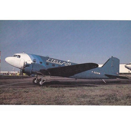 Stellair Douglas DC3C Aircraft Postcard (A24946)