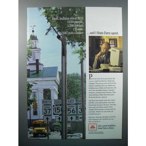 1991 State Farm Insurance Ad - Paoli, Indiana