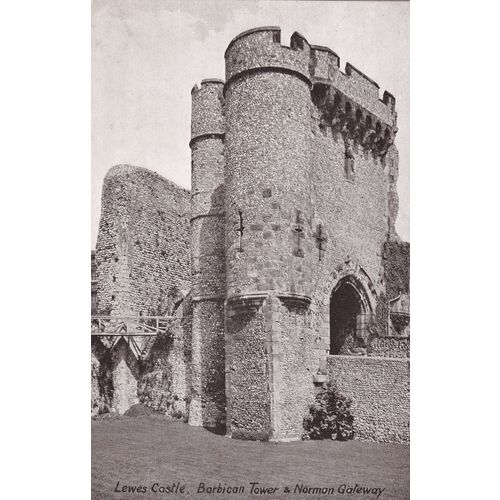 Lewes Castle Barbican Tower & Norman Gateway Sussex Postcard (SX76626)