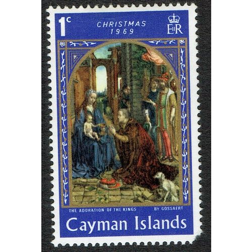 Cayman Islands 1969 Christmas 1c Ultramarine SG257 MM