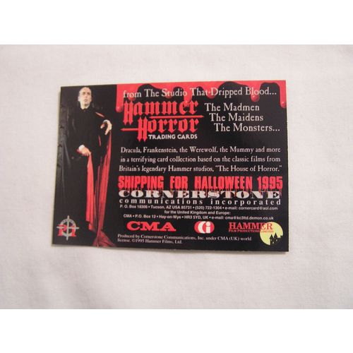 1995 Cornerstone Hammer Horrors PROMO NO. P1