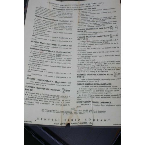 General Radio Genrad TYPE 1607-A TRANSFER-FUNCTION IMMITANCE Bridge 1607A