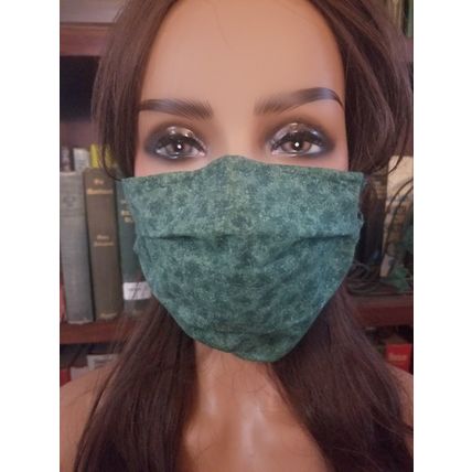 Mossy Green Mask w/ Filter pocket & 2 Silver/Copper Infused Filters - Adult