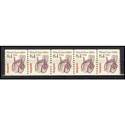 2256 8.4c Wheel Chair Very Fine MNH Dry Gum PNC 1/5 X3074