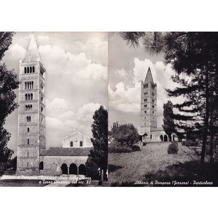 Ferrara Abbaria Di Pomposa Particolare Italian 2x Real Photo Postcard