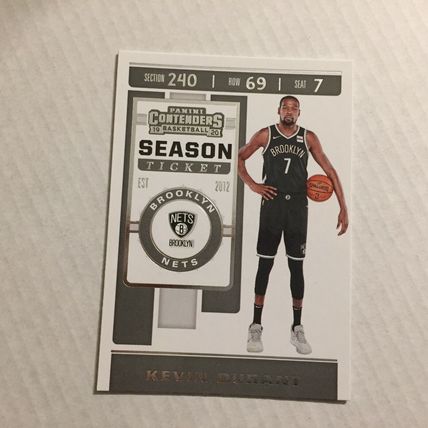 2019-20 Panini Contenders Brooklyn Nets Kevin Durant NBA Trading Card #57