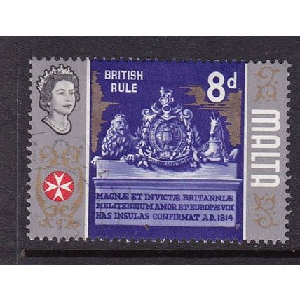 MALTA 1965-70 8d USED SG339