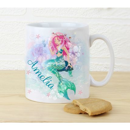 Mermaid mug for daughter children girlfriend happy birthday congratulations