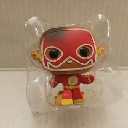 NEW Holiday DC Gingerbread Flash Funko Pocket Pop Figure & Burnt Gingerbread Poc