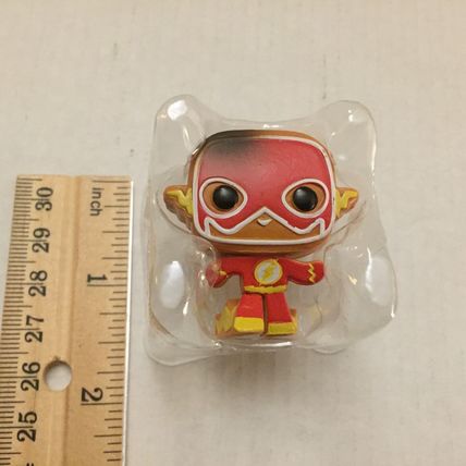 NEW Holiday DC Gingerbread Flash Funko Pocket Pop Figure & Burnt Gingerbread Poc