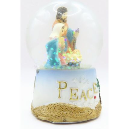 Miniature Nativity Snow Globe Peace Glass 6 CM Gift Christmas Holiday Decoration