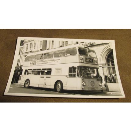 Real photograph - Loose double decker bus - Nr Maidstone, Kent