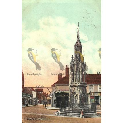 Waltham Cross, London, Tudor Series Postcard, 1906