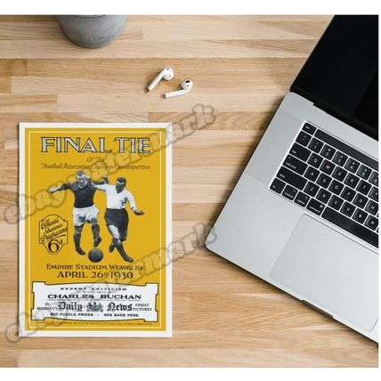 1920 - 1930 FA Cup Final Programme Cover A5 Prints *FREE P&P