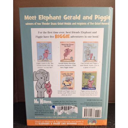 Elephant and Piggie Biggie! by Mo Willems (2017, Hardcover)