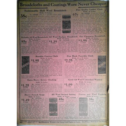 10 pages of household bargains from Sears, Roebuck & Co Retail Catalog 1905