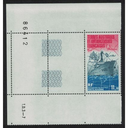 FSAT TAAF Patrol Boat 'Albatros' Corner Control Number 1984 MNH SG#194 MI#194