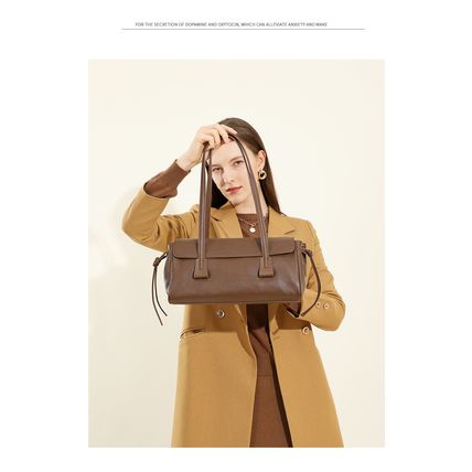 Genuine Leather Women Purses and Handbags Crossbody Bags Brown