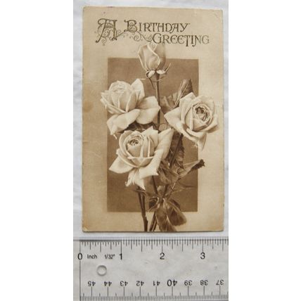 vintage postcard A Birthday Greeting