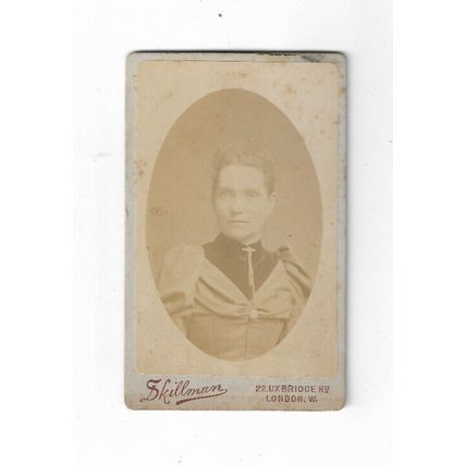 CDV, Elegant Lady, S Killman Studio, Uxbridge Road, London.