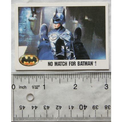 1989 Topps Batman card No.121 - No Match For Batman