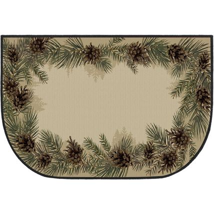 Demissle Fireplace Hearth Rug Fireplace Mats Cabin Southwestern Fireproof Fire R