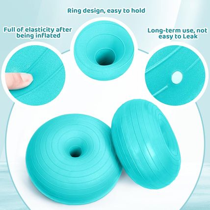 Lewtemi 4 Pcs Flexible Seating Yoga Ball Chair for Classroom 16.8 Inch Inflatabl