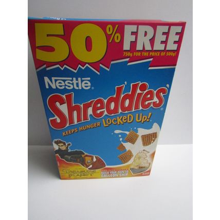 Nestle - Shreddies 2003 Treasure Planet Cereal Box Build your Galleon