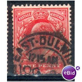 GB stamps 1902-10 KEV11 - 1d SG219 East Dulwich 1