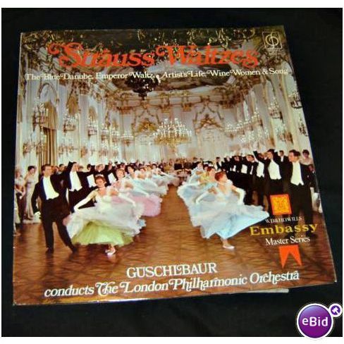 Strauss Waltzes LPO Guschlbaur Vinyl LP CFP 165