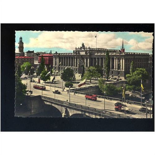 Sweden STOCKHOLM Riksdag Building Postcard by Nordisk (6006/6)