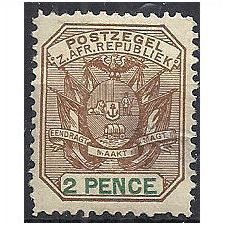 Transvaal 1897 SG218 2d Brown & Green Mounted Mint ..