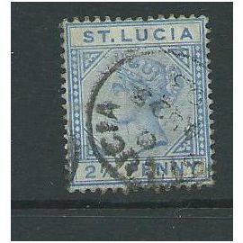 st.lucia victoria sg46 21/2d used