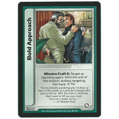 Spycraft CCG Operation Nightfall - 202/349 - Bold Approach