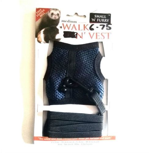 Walk 'n' Vest - Harness & Leash - Navy
