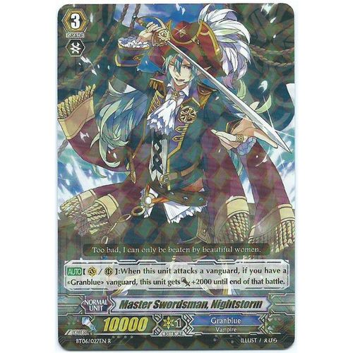 Cardfight Vanguard - Breaker of Limits - BT06-027EN - Master Swordsman, Nightsto