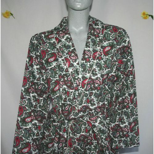Mens Vintage Paisley Dressing Gown Empire Made