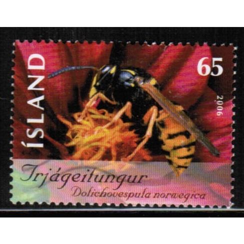 2006 Iceland Sc# 1089 used - Insect (Hornet) 65kr