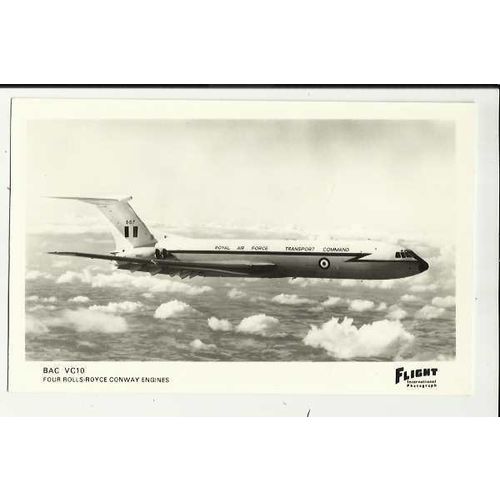 Aviation BAC VC10 Postcard by Flight International