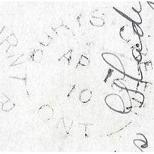Burnt River + Bury's Green, Ontario split ring cancels, 1910, Victoria county