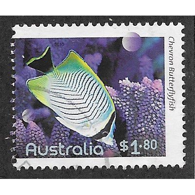 AUS 2010 $1.80 'FISHES OF THE REEF' FINE USED (EBID68-516)