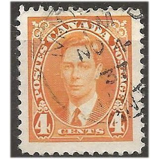 Canada 1937 SG360 4c Yellow Fine Used . .. .