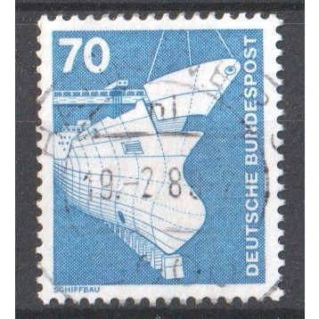 GERMANY 1975 - Industry and Technology - Ship Building - Ships - Trade - Used