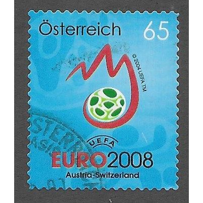 AUT 2008 65c (S/A) 'EURO 2008 FOOTBALL ' FINE USED (EBID73-336)