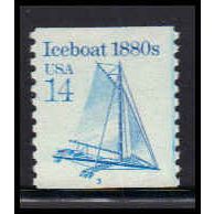 2134 14c Iceboat Very Fine MNH Dry Gum CNS 3 PA5937