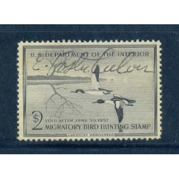 Used RW23 $2 American Merganser Almost Very Fine C1041