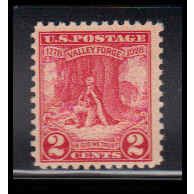 645 2c Valley Forge Just Clears MNH O1107