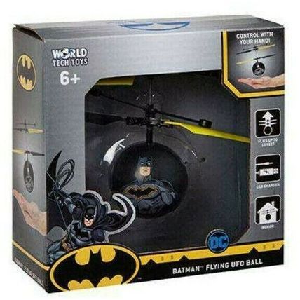 DC Justice League Batman Licensed Infrared Flying UFO Helicopter Ball